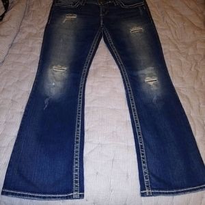 Silver Jeans Co Ripped Blue Jeans